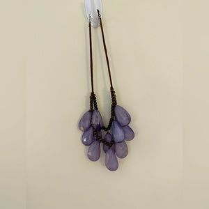 19 inch purple layered Boho necklace